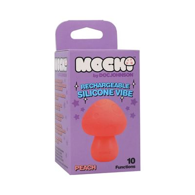 Mochi Mushroom Rechargeable Silicone Vibe Peach