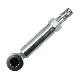 Pump Head Adapter PrestaCycle Right Angle Quick-Click2 90° Presta &quot;Crack Pipe&quot; Silver