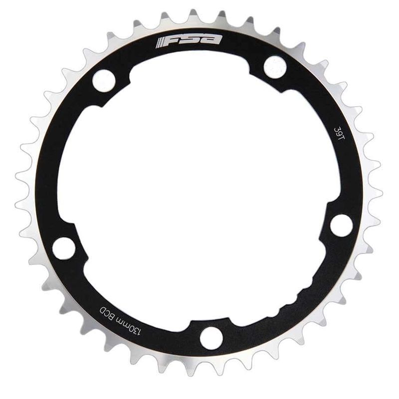 Chainring FSA Super Road 130 mm 39T C-11S Black/Silver