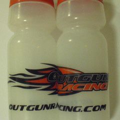 Water Bottle Outgun Racing Logo 24 oz Clear EACH