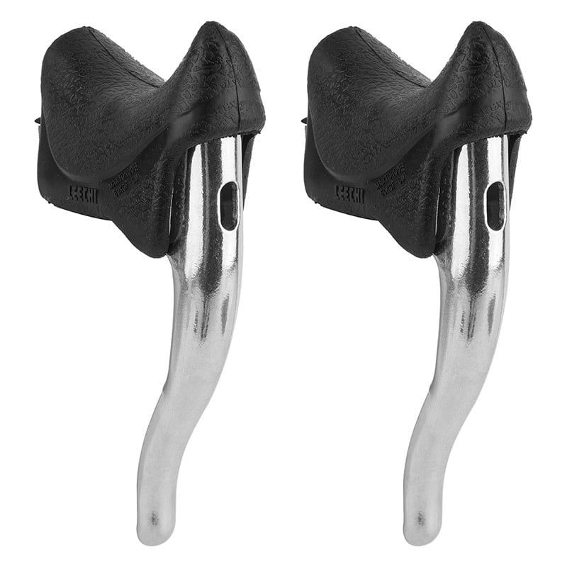 Brake Lever Set Sunlite Road Aero Silver w/Black Hoods