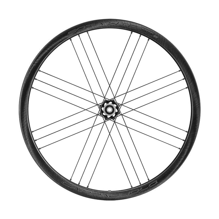 Wheelset Campagnolo Bora WTO 33 Disc Brake Dark 700c 24/24-H 12 mm 100/142 mm TA Tubeless Ready Center Lock