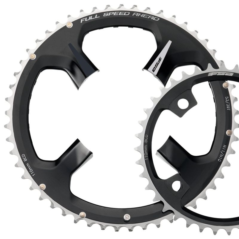 Chainring FSA K-Force ABS 4H 110 mm BCD 50T N11 WA422 Black w/Grey Logo