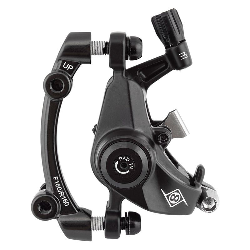 Disc Brake Caliper Origin8 Vise II Dual Piston Mechanical Post Mount Front or Rear Black