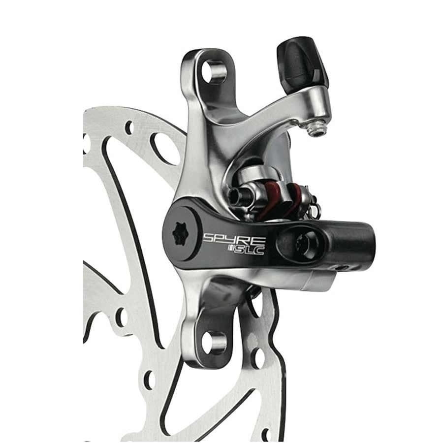 Brake Caliper TRP Spyre SLC Road Mechanical Disc Front or Rear Flat Mount 140 or 160 mm 162g Silver/Carbon