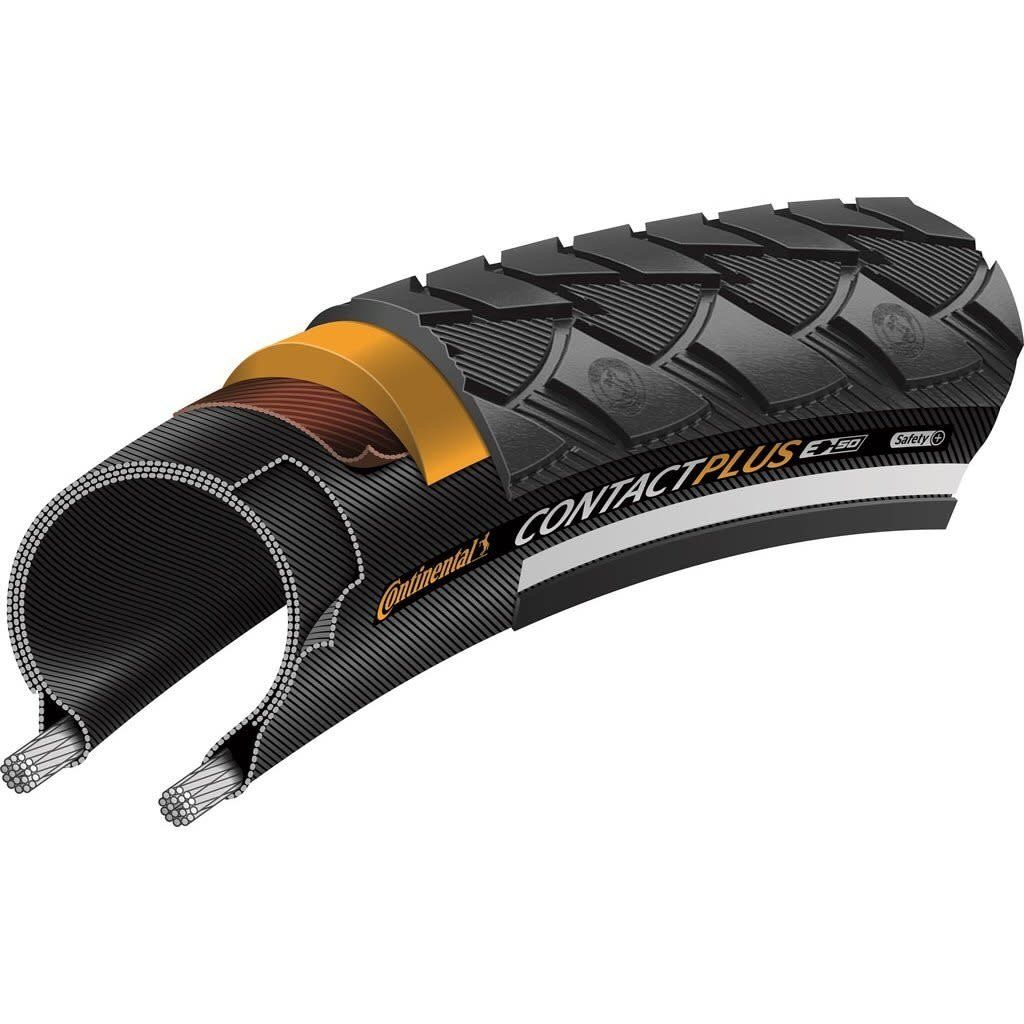 Tire Continental Contact Plus 26x1.75&quot; Wire Bead Reflex