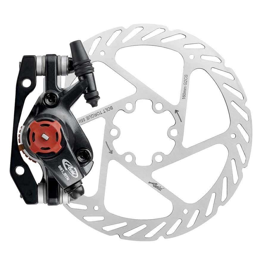 Disc Brake Caliper &amp; Rotor Avid BB7 MTB Mechanical F or R 160 mm Grey