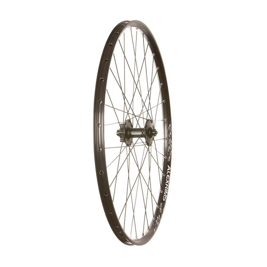 Wheel 26&quot; Front Alex MD21/Shimano M475/DT Stainless 6-bolt 32H QR 100 mm Black