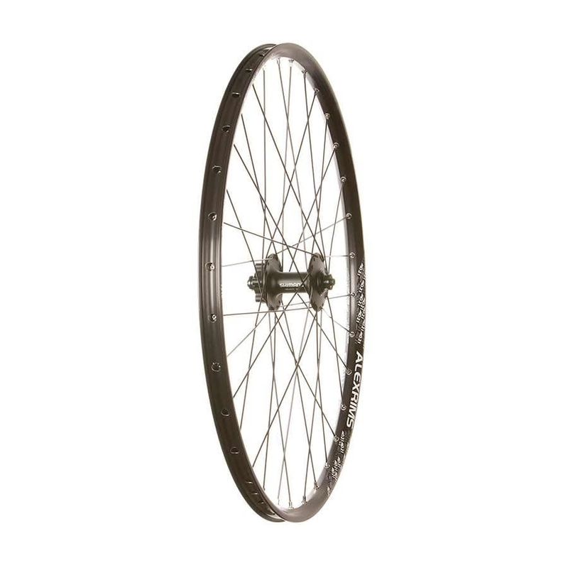 Wheel 26&quot; Front Alex MD21/Shimano M475/DT Stainless 6-bolt 32H QR 100 mm Black