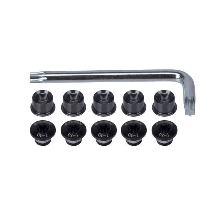 Chainring Bolt Set FSA E0024 Alloy Double T30 Black
