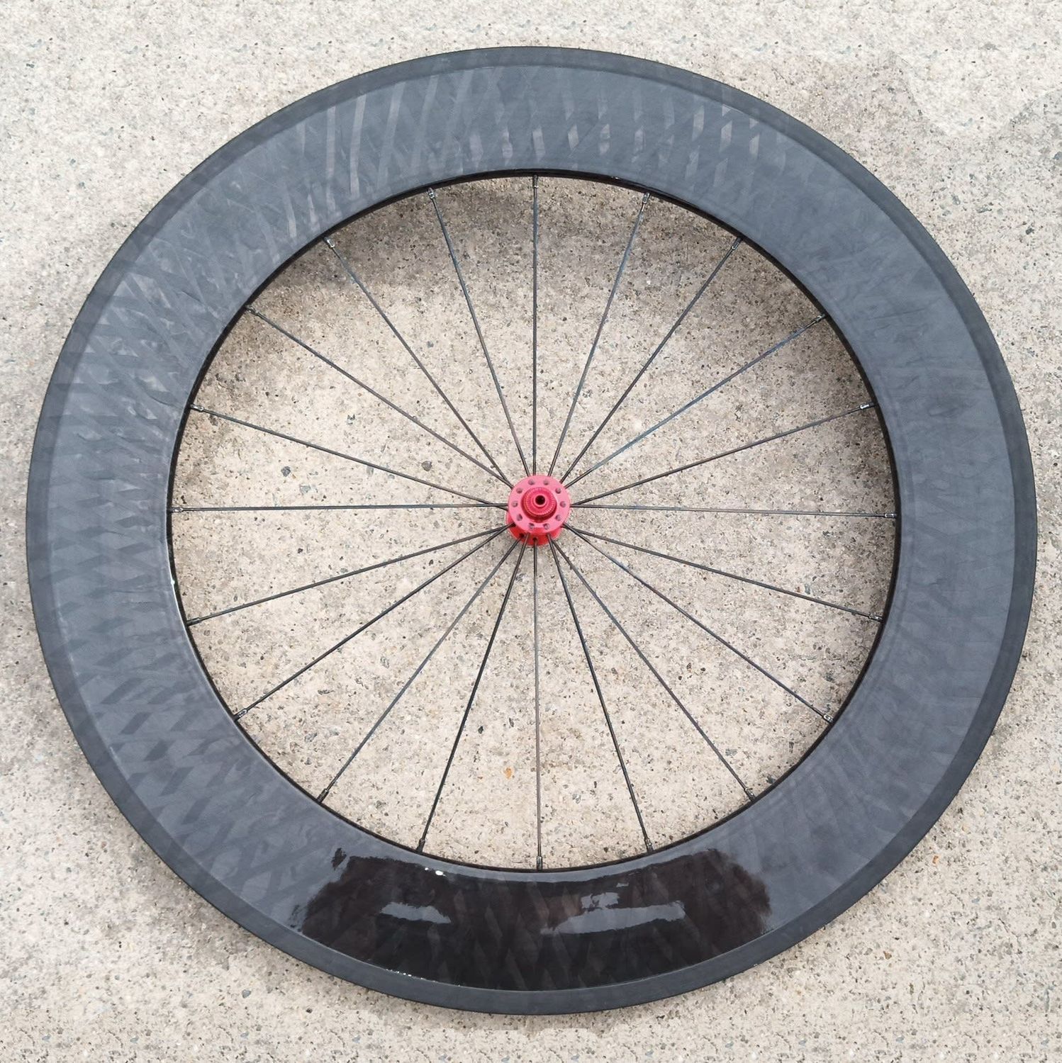 Wheel Front AH05 CX-Ray Black 88 mm 700c 12k Tubular Carbon 20-h