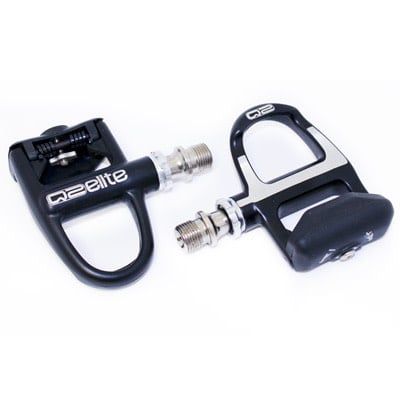 Pedals Q2 Elite Road Clipless Sealed Bearing Look Keo Compatible Black