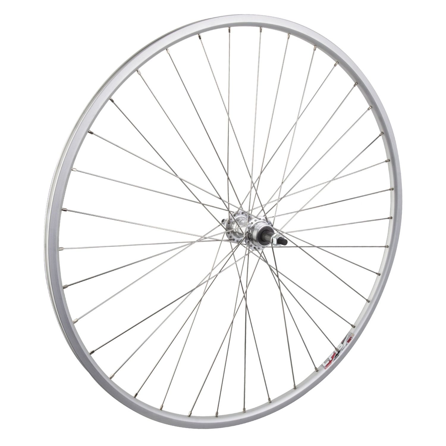 Wheel Alloy 27x1&quot; Weinmann LP18 36h 5/6/7-sp FW B/O 126 mm O.L.D. DT 2.0 mm Stainless Silver