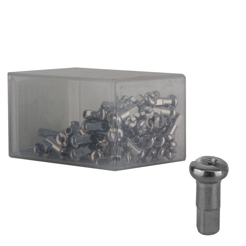 Spoke Nipple DT Brass 1.8x12 mm 15GA Silver EACH