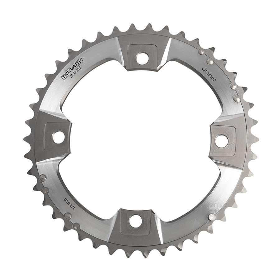 Chainring SRAM XX 39T 10-Sp BCD 120 mm 4-Bolt Outer for L-pin GXP 2x10 Aluminum Grey