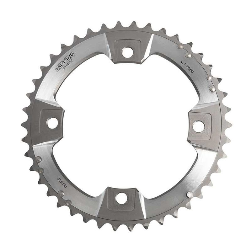 Chainring SRAM XX 39T 10-Sp BCD 120 mm 4-Bolt Outer for L-pin GXP 2x10 Aluminum Grey