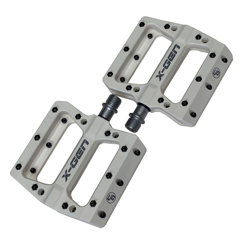 Pedals Curb Dog X-Gen Platform Thermo w/Pins Sealed 9/16&quot; White