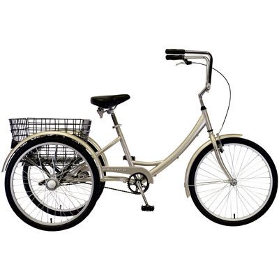 Adult Tricycle Manhattan Bicycles Alloy Single-Speed Champagne