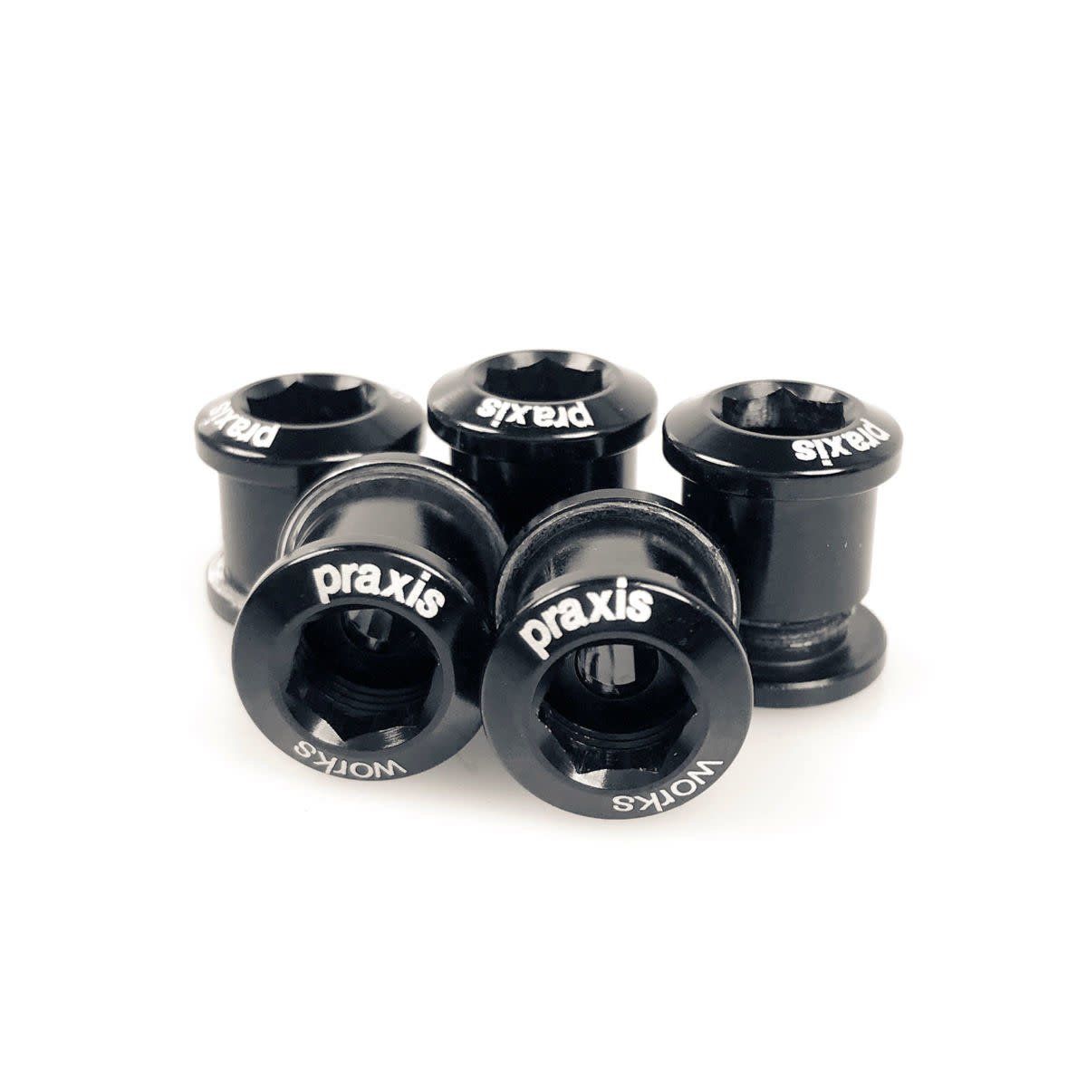Chainring Bolt Set Praxis Alloy Road Black
