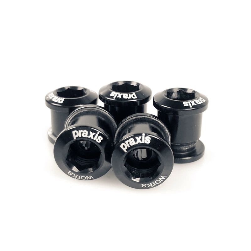 Chainring Bolt Set Praxis Alloy Road Black