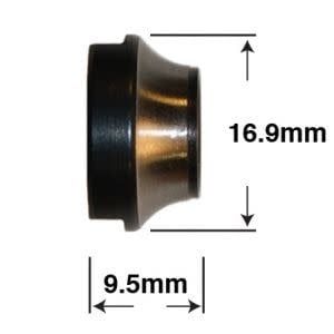 Hub Cone Wheels Mfg. CN-R060 10x1 mm 9.5x16.9 mm
