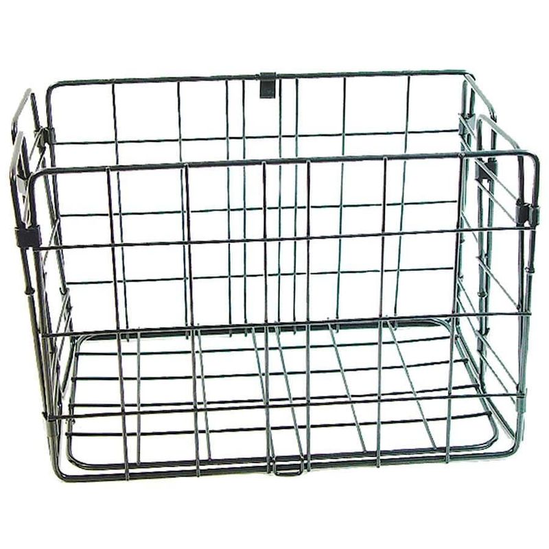 Basket Wald #582 Folding for Rear Racks 12.75&quot;x7.25&quot;x8.5&quot; Black
