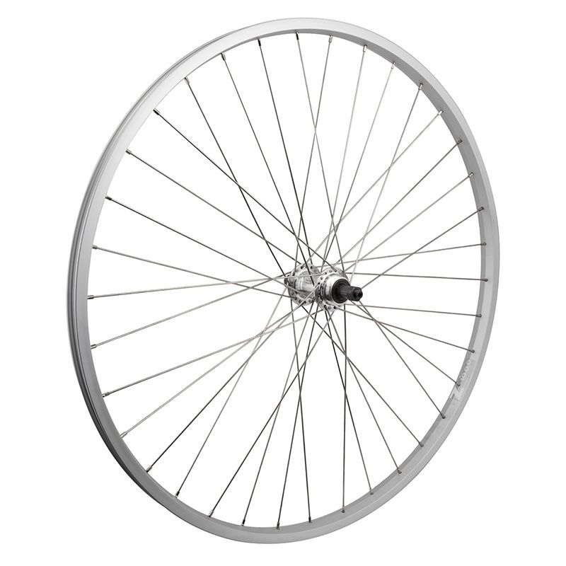 Wheel 700x35c Alloy 36h 5/6/7-Sp FW QR 135 mm O.L.D. Silver
