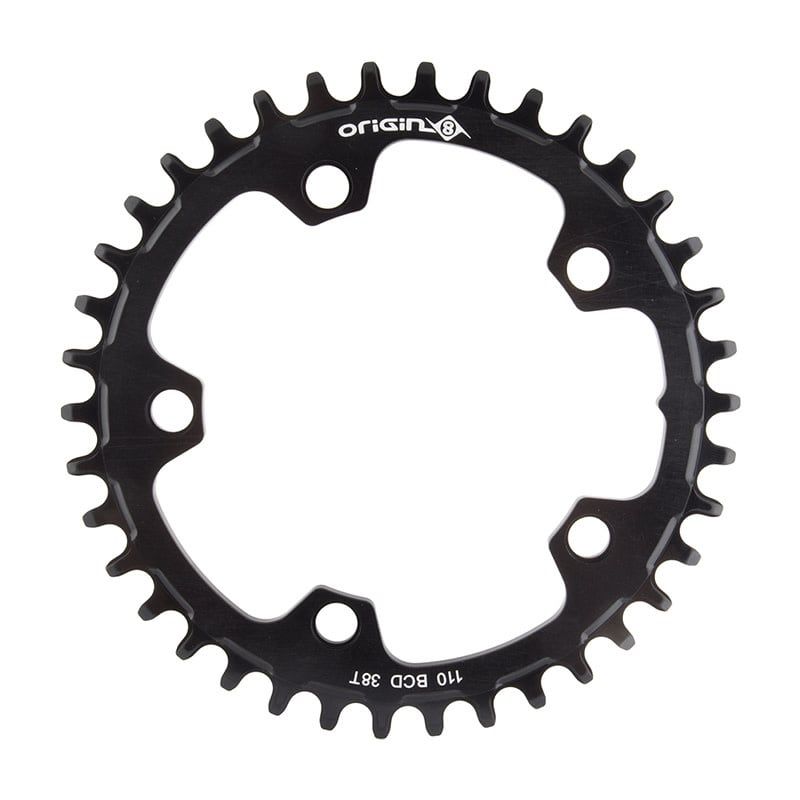 Chainring Origin8 Holdfast 1x 110 mm 38t 10/11-Sp 5-Bolt Black