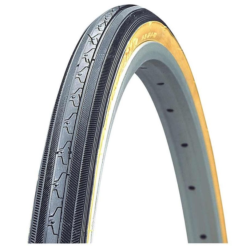 Tire Road w/Raised Center Ridge 27x1-1/4&quot; Black w/Gumwall