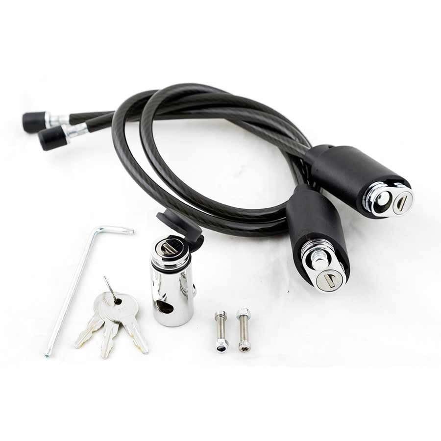 Cable Lock Kit Kuat Transfer w/Locking Hitch Pin Double