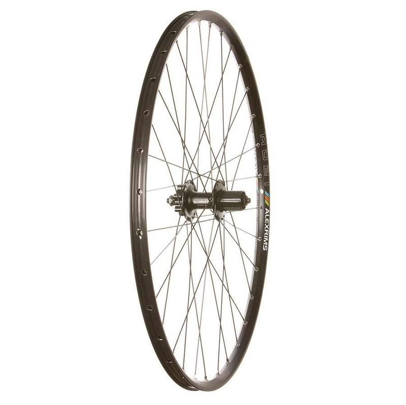 Wheel Alex MD 21 / Shimano M475 29&quot; 32h Sapim Leader 6-Bolt QR 135 mm Shimano HG Cassette Black