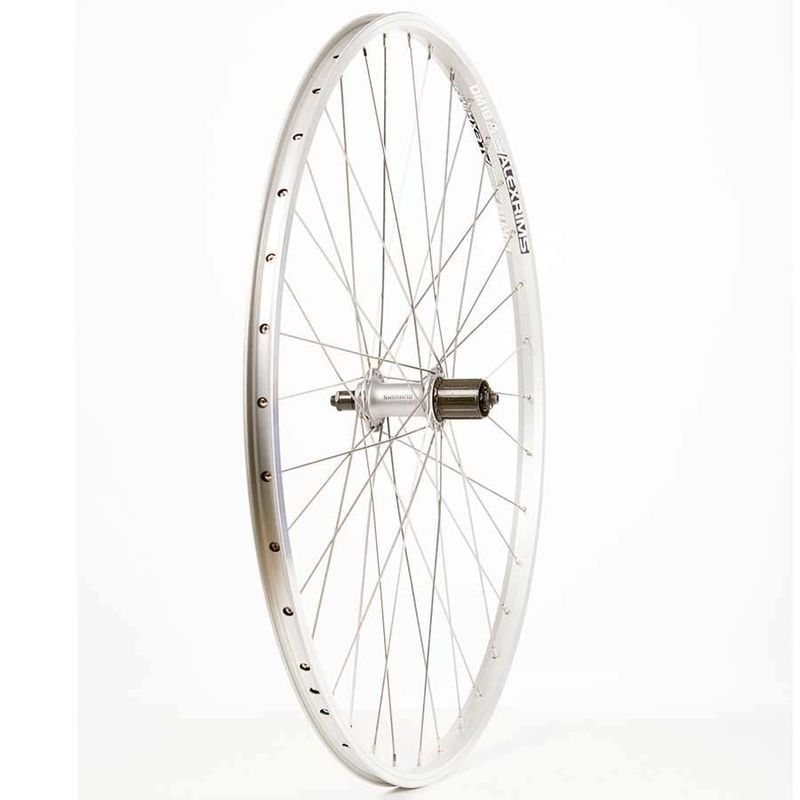 Wheel Alex DM18 / Shimano Acera FH-T3000 700c 36H QR 135 mm Silver