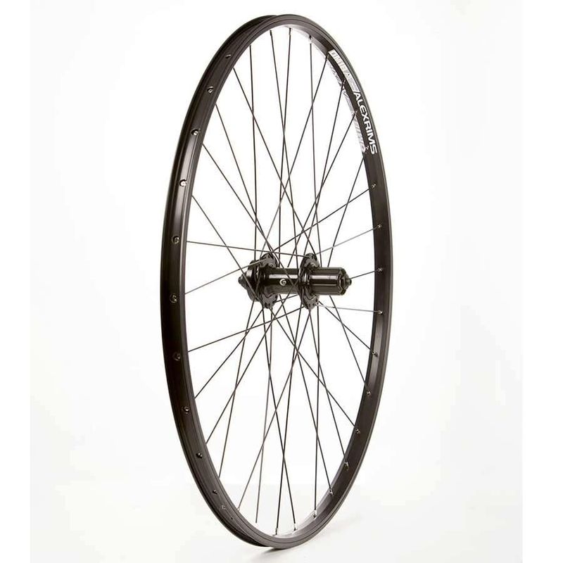 Wheel 700c Alex DM18 Formula DC-22 32h QR 135 mm 6-Bolt Shimano HG Black