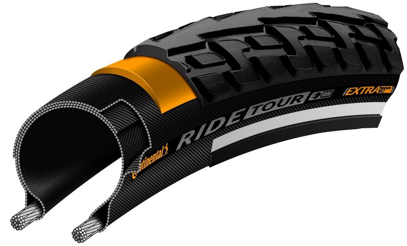 Tire Continental Ride Tour 27x1-1/4&quot; Black
