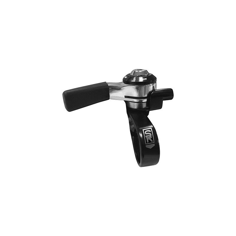 Shifter SunRace SLM96 Friction Thumb Left-Only 22.2 mm Black/ Silver