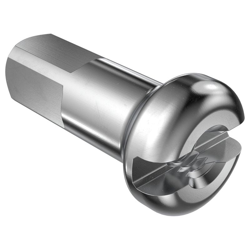 Spoke Nipple DT Brass 2.0x12 mm 14GA Silver EACH