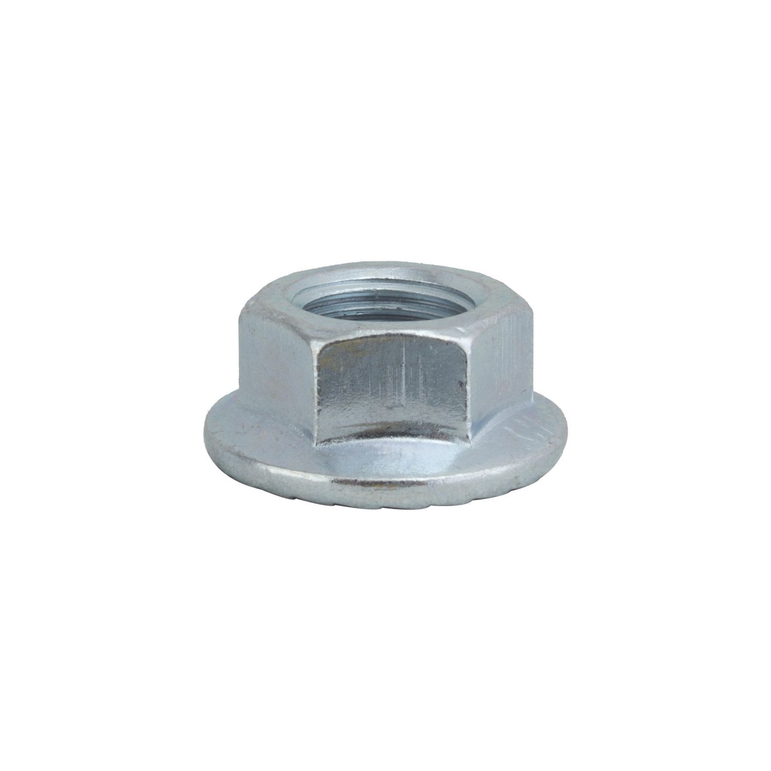Hub Axle Nut M12x1.25 mm Flanged Silver