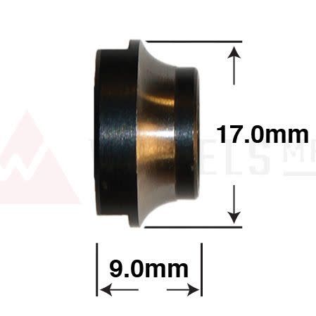Hub Cone Wheels Mfg. CN-R098 M10 17 mm Diameter 9 mm Length