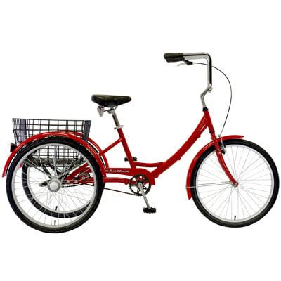 Adult Tricycle Manhattan Bicycles Alloy Single-Speed Red