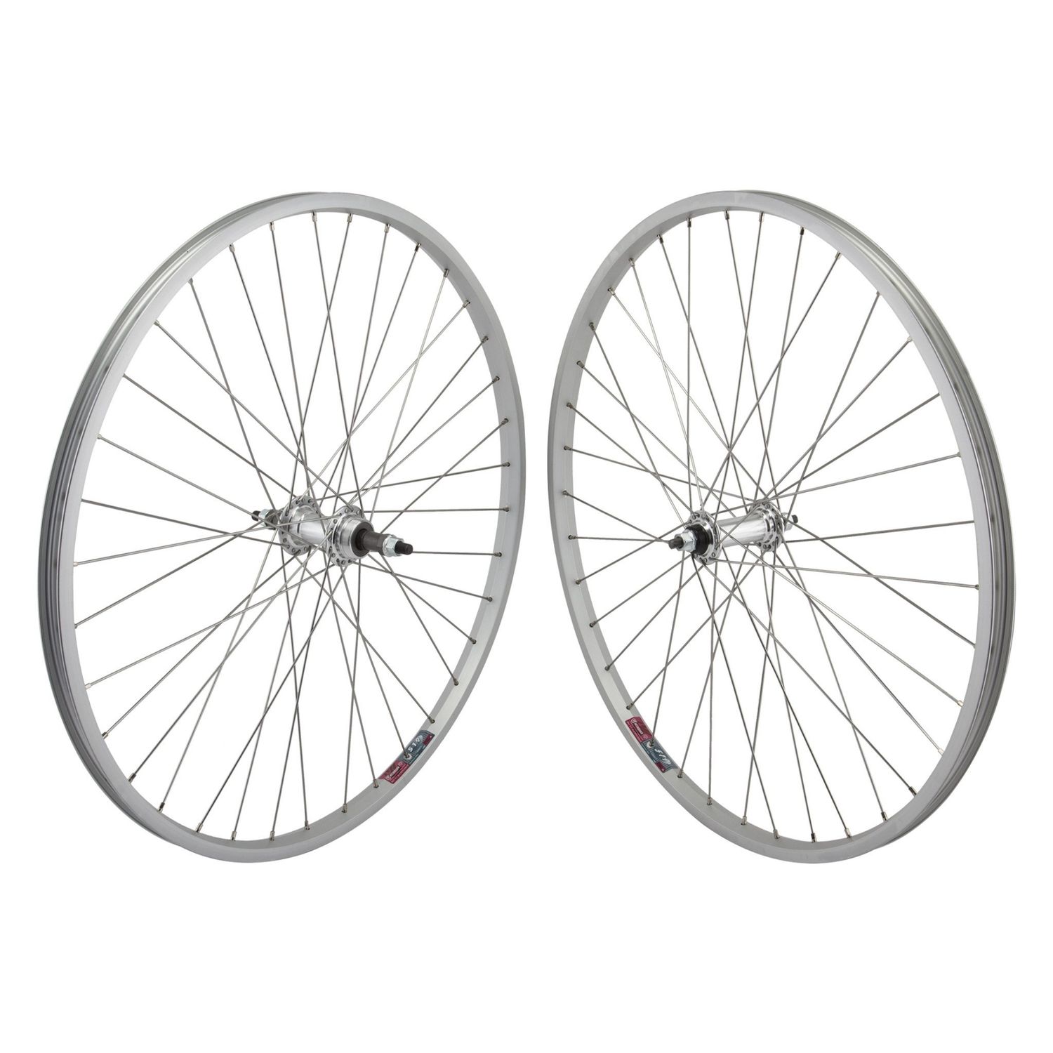 Wheel Set 26x1.5&quot; Alloy 36h B/O 5/6/7-SP FW Silver
