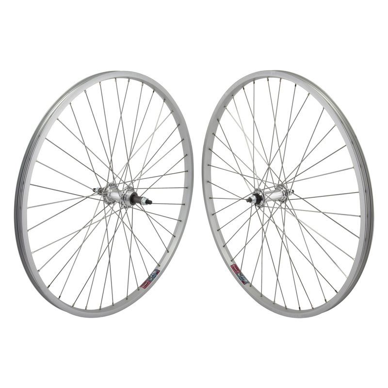 Wheel Set 26x1.5&quot; Alloy 36h B/O 5/6/7-SP FW Silver