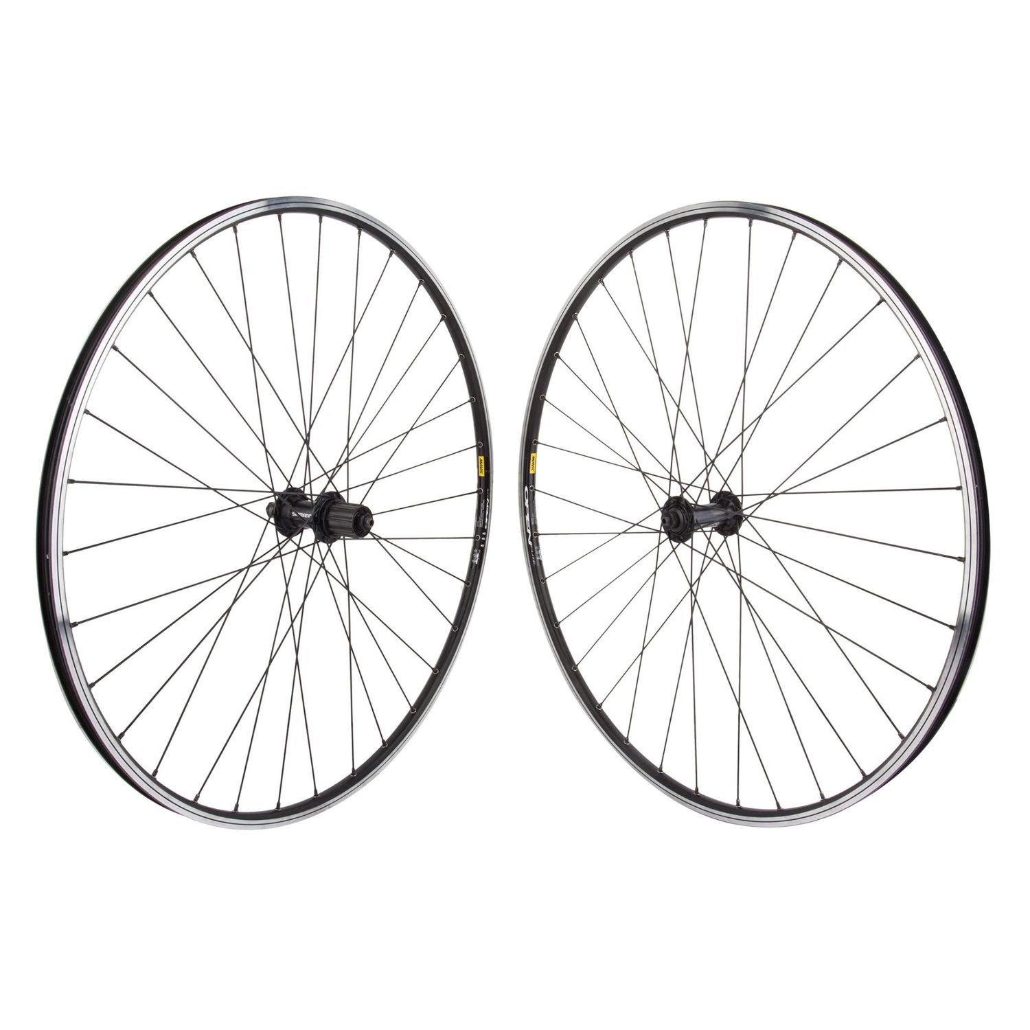 Wheel Set 700c 622x15 Mavic Open Elite 32h Shimano RS400 8/9/10/11-Sp 100/130 mm QR DTI2.0BK Black