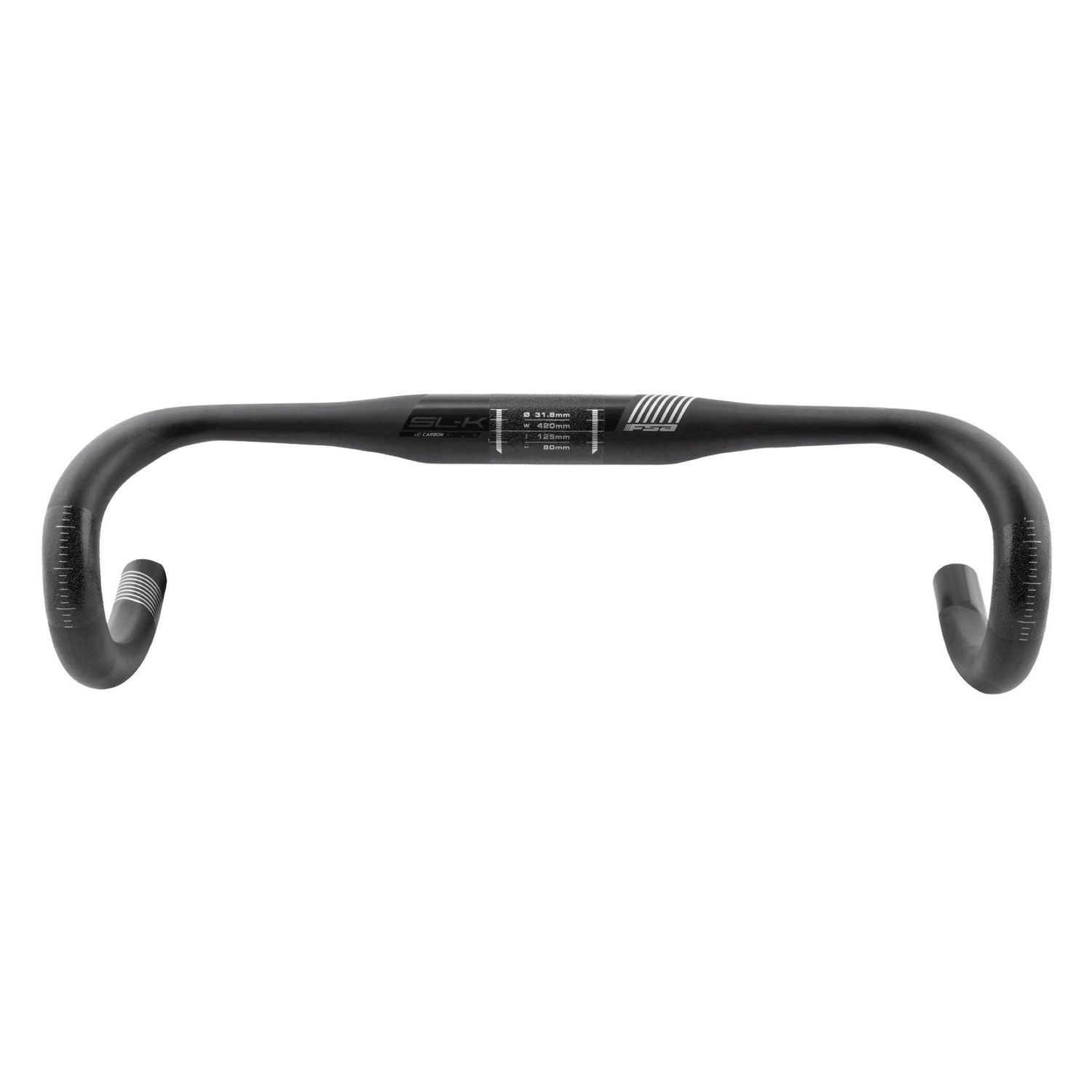 Handlebar FSA SL-K 44 cm Compact  Carbon Gray