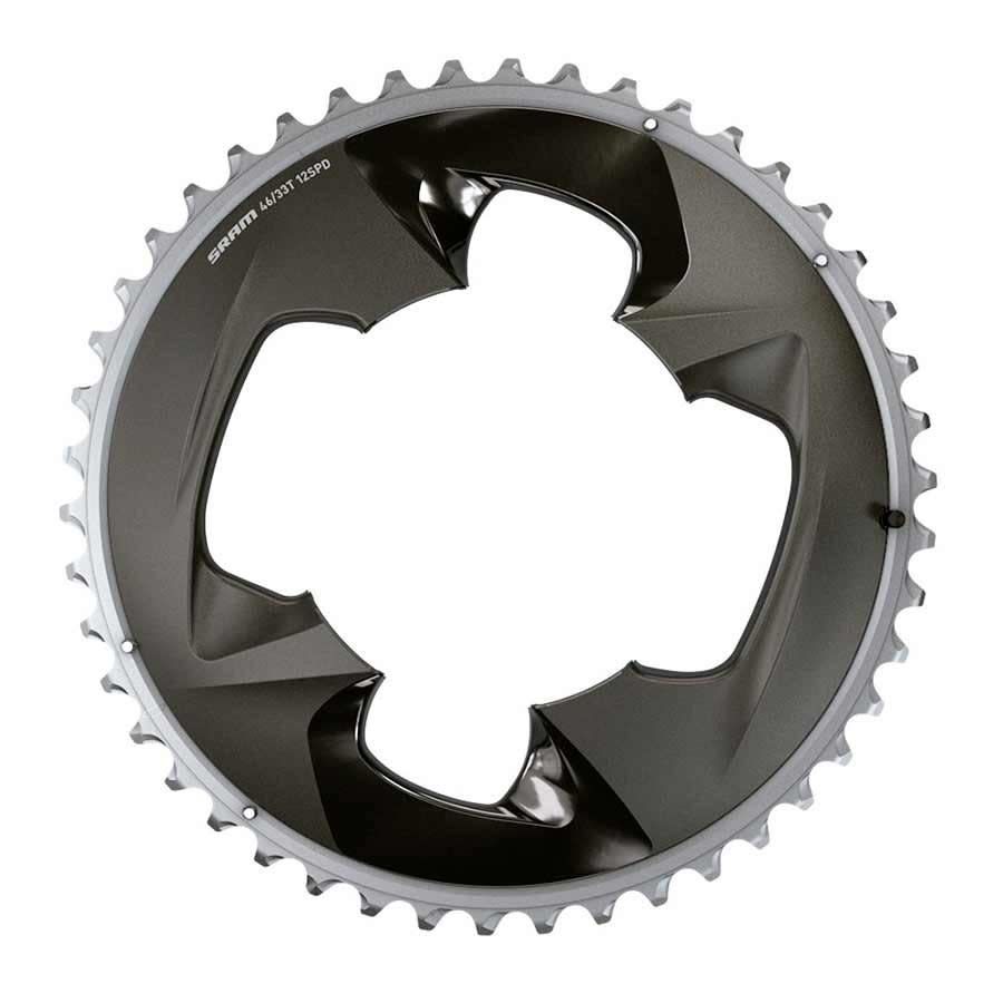 Chainring SRAM Force 46t 107 mm B.C.D. 2x12 Polar Grey
