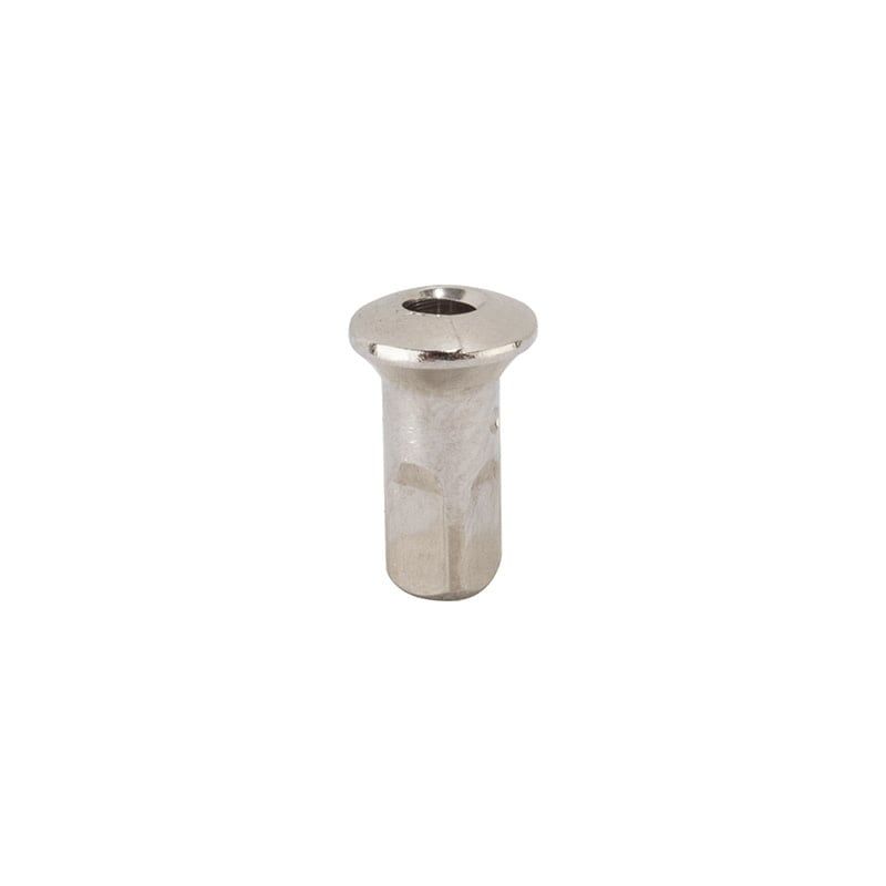 Spoke Nipple Sapim Hidden Internal Inverted Secure Lock 14ga 2.0x10 mm Brass Silver