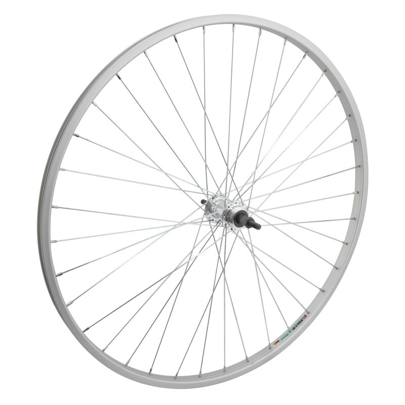 Wheel Alloy 27x1-1/4&quot; 36h 5/6/7-Sp FW 126 mm O.L.D. B/O UCP Silver