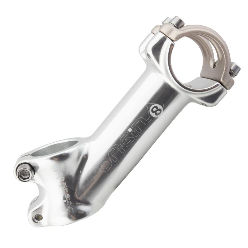 Stem Origin8 Profit Alloy Ergo 1-1/8&quot; 25.4 (w/included shim) &amp; 31.8x110 mm 35° Silver