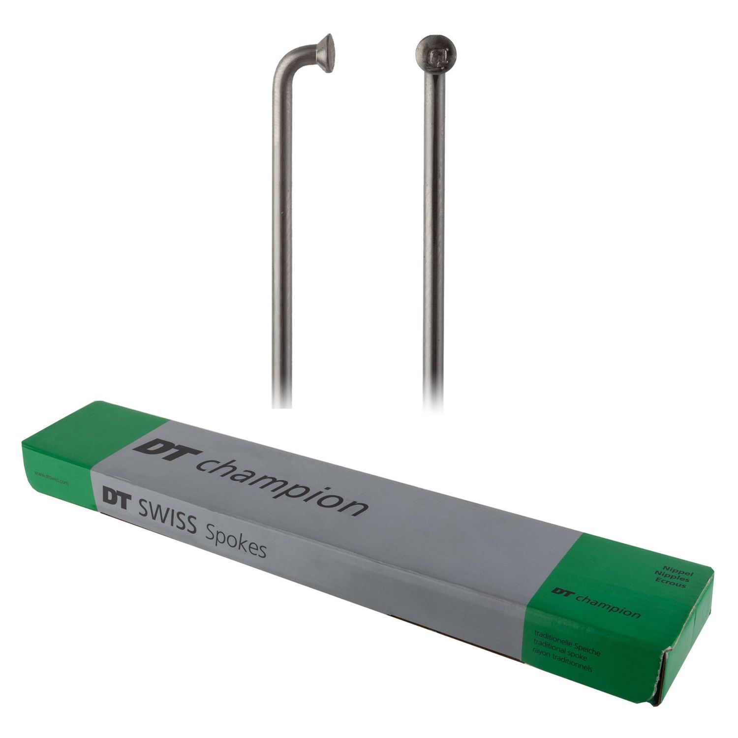 Spoke DT Swiss Champion J-Bend 15ga 1.8x288 mm Silver