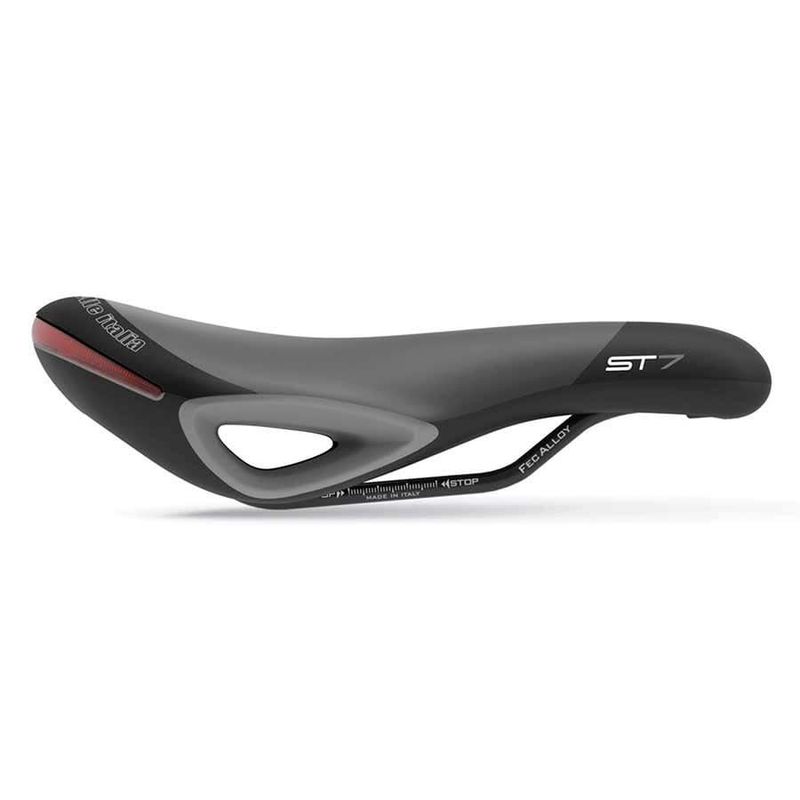 Saddle Selle Italia ST 7 Vision Superflow, 250x165 mm Unisex 395 g Black/Hi-Viz
