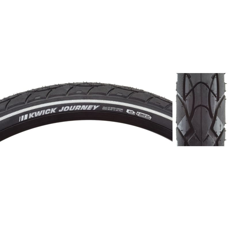 Tire Kenda Kwick Journey Sport 20x1.35&quot; 80 psi E50 Black